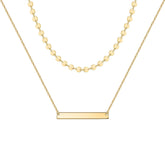 Coins&Bar Dainty Gold Choker Necklaces